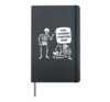 Pull Yourself Together Man Shirt Sarcastic Pun Skeleton Hardcover Journal, Black