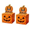 Pumpkin Face Cash Pull Box with Foldable Paperboard Form, A