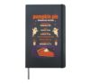 Pumpkin Pie Nutrition Facts Halloween Thanksgiving Funny Hardcover Journal, Black