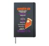 Pumpkin Pie Nutrition Facts Halloween Thanksgiving Funny Hardcover Journal, Black