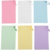 Punched Index Cards with Binder Rings, Paper Blank Note Cards for Studying