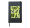 Punk's Not Dead - Punk Is Not Dead - Guitar Rock Hardcore Hardcover Journal, Black