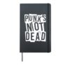 Punk's Not Dead - Vintage Punk Rock - Punk Is Not Dead Hardcover Journal, Black