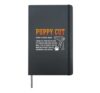 Puppy Cut A Made Up Term Pet Care Animal Stylist Pet Groomer Hardcover Journal, Black