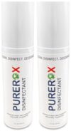 PUREROX disinfectant (4oz, 2pk) Eliminate 99.9999% MRSA, viruses, Norovirus, Fungus, Bacteria. Hospital Grade. Safe for Use Anywhere. No residue. No Rinsing including Food Contact Surfaces