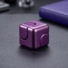 Purple Metal Cube Fidget Spinner