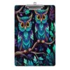 Purple Owl Acrylic Clipboard 12.5" X 8.5" Letter Size
