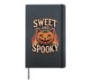 Purrfectly Spooky Cat Halloween Hardcover Journal, Black
