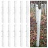 Pushglossy 10 Pack 48 Inch Tree Seedling Sapling Grow Tubes, White