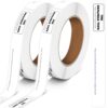 Pushglossy 2 Roll 500 Labels Sealable Tape 3/4" x 6" Surface Waterproof Stop Liquid Leaks Tapes Wrapping Toiletries, Bottle, Jar Lids to Form Leakproof Seal for Transportation Shipping