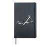 Push Through Rise Higher Minimalist Life Coach Motivation Hardcover Journal, Black