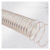PU Transparent Steel Wire Reinforced Vacuum Suction Hose For Dusting Wood