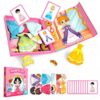 PUZSNAP Magnetic Dress Up Dolls Princess Pretend Play Toy Set for Kids 3+
