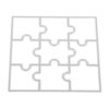 Puzzle Carbon Steel Die Cut Template Mold for Card Making