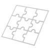 Puzzle Cutting Die Stencil Embossing Template Carbon Steel for Card Making