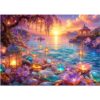 Puzzles for Adults 1000 Pieces,Dreamy Lake Sunset Jigsaw Puzzle