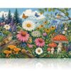 Puzzles for Adults 500 Pieces, Wildflower Woodland Animals Jigsaw Puzzle