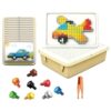 Puzzles for Kids 3D Mushroom Peg Interactive Fine Motor Learning Toys