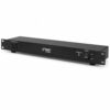 PYLE PDU Power Strip Surge Protector - 150 Joule 15 Amp 9 Outlet Strips Surge Protector Heavy Duty Electric Extension Cord Strip - 1U Rack Mount Protection Power Outlet Strip W/AC Filter