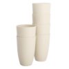 PYRMONT Wheat Straw Cups Alternative 20 Oz Plastic Cups Unbreakable Tumbler Cups 6 Pcs Large Water Glass Reusable Microwave & Dishwasher Safe Kitchen Cups Set for Juice,Milk,Coffee-Beige