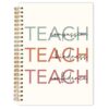 Qabliqo Teacher Spiral Notebook Journal 5.5x8.3, Teach Compassion Kindness Confidence Notebooks for Note Taking, Teacher Appreciation Gifts for Women