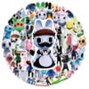 Qalvexor 50 Pcs Animal Hospital Stickers, Game Character Stickers (A -1)