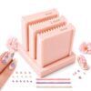 QAUUHJL 3D Print Clay Ball Maker, Nail Gel Bead Roller Kit, Apricot 3 Sizes