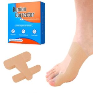QCCL Bunion Corrector Kinesiology Tape for Women & Men, Hypoallergenic Original Cotton Latex Free Tape for Big Toe Straightener, 20PCS