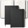 Qeeenar 2 Pack A4 Leather Journal Notebook with Bookmark & Strap, 50 Sheets Ink-proof Paper, 8.5” x 11” Professional Business Notepad for Journaling, Writing, Work & Office, Lawyer Meeting Note Taking