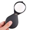 QERTYHKK Jewelry Loop Magnifier - with Case, lluminated for Gardening Kids, Stamp and Coin Collecting