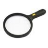 QERTYHKK Large-Diameter Hand-held Magnifying Glass 10 Times high-Definition high-Old Elderly Reading Newspaper Children