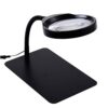 QERTYHKK Magnifying Glass Lamp - Lighted Magnifier with Stand for Desk, Sewing, Table Bright Light for Reading