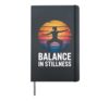 Qi Gong Meditation Energy Health Balance Hardcover Journal, Black