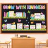 Qilery Grow with Kindness Bulletin Board Set Spring Classroom Decorations