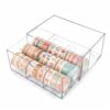 Qinpufu Washi Tape Organizer, 9 Grid Slot Washi Tape Storage Box