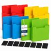 QKGHBPN A4 Color-Coded Magnetic File Pocket Set Wall Utility & File Holder