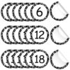 QOUBAI 60Pcs 6in Classroom Floor Stickers Removable Number Spot Markers(1-42) Floor Carpet Decals Line Up Sitting Dot for Back to School Teacher Student Elementary Kindergarten Preschool White