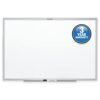 Quartet Dry Erase White Board 36"W x 24"H Non-Magnetic Whiteboard, Total Erase, Silver Aluminum Frame (S533)