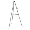 Quartet Easel, Aluminum, Lightweight, Telescoping, 66" Max. Height, Supports 25 lbs, Black (51E)