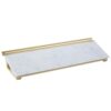 Quartet Glass Dry Erase White Board 18"W x 6"H, Compact Desktop Whiteboard with Storage Drawer, Marble (GDP186M)