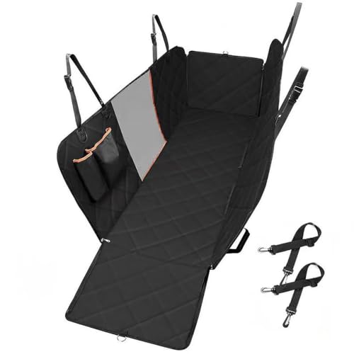 QUCMZMV Dog Car Seat Cover for Ford F-150 Lightning 2022-2026, Back Seat Pet Car Hammock with Side Flaps, Water & Scratch Resistant, Non-Slip Design with Breathable Mesh Window,B