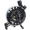 QUGURLID Kite Reel Winder, Kites Professional Grip Wheel Handle,Wind Spinner,Lock Function Outdoor,for Line Flying,not Easy to Fall Off (Black 32cm)