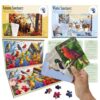 QUOKKA 60 Pieces Dementia Puzzles for Elderly - 3SET Large Piece Puzzles for Seniors - 9 Memory Flashcards with Facts I 25 Discussion Prompts per Puzzle - Alzheimer's Activities Products for Elderly