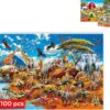 QUOKKA Africa Animals and Farm Animals 100 Piece Puzzles