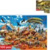 QUOKKA Africa Safari and Forest Wildlife 100 Piece Puzzles