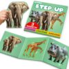 QUOKKA Step Up Magnetic Puzzles for Toddlers 1-3, Safari Animals Puzzle Set in One Book, Travel Games for Kids 3-5, Screen Free Toy for Toddlers and Preschoolers