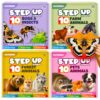 QUOKKA Step Up Puzzles 4-in-1 Set – 40 Animal Puzzles for Toddlers 2-4