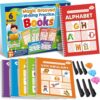 Quorblin Magic Grooved Writing Practice Activity Books for Kids Age 3-5 6-8