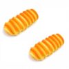 QUPLIZ 2pcs Realistic Caterpillar Bread Model Soft Pu Fake Pastry - 16cm