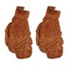 QUPLIZ 2pcs Realistic Plain Steak PVC Model - 15cm